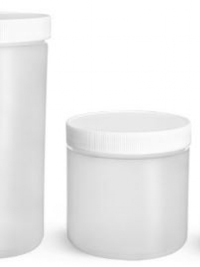 HDPE Naturel pot, natural HDPE jar