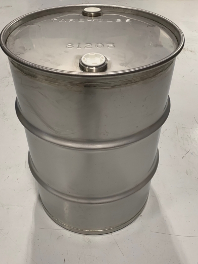 Baril acier inoxydable 129l, drum stainless 34 gallons