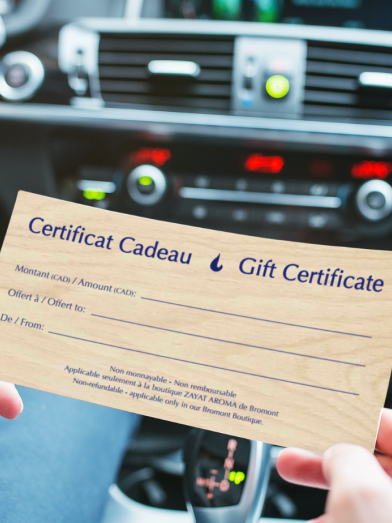 Certificat cadeau, gift certificate