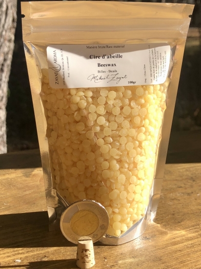 Cire abeille jaune bille 100g